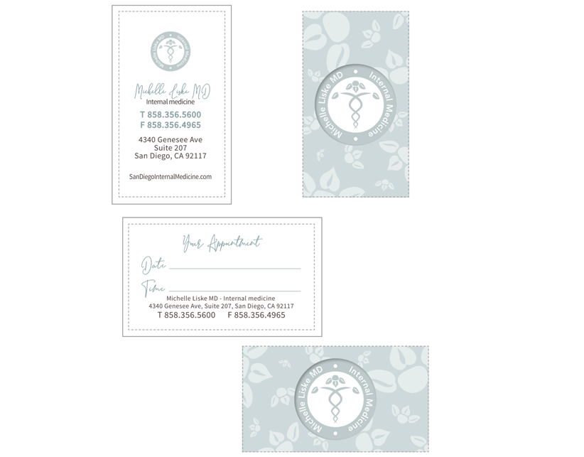 C. Laurin LLC - business cards for Michelle Liske